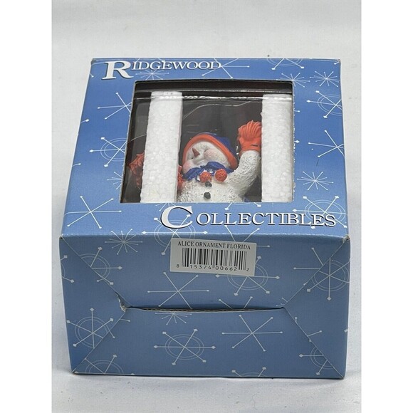 Vintage Ridgewood Collectibles The University Of Florida Gators Snowman Ornament - Picture 8 of 10